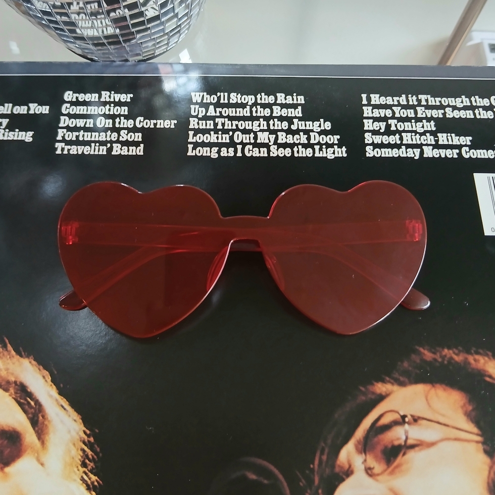 Pink Heart Glasses